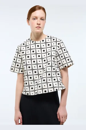 Monoprix Top manches courtes imprimé détails dos en coton BIO GOTS