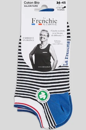 Labonal Paire de mini-socquettes rayées en coton