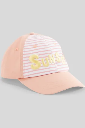 Monoprix Casquette rayée en coton à broderie