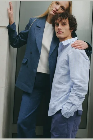 Monoprix Veste blazer en lin et coton