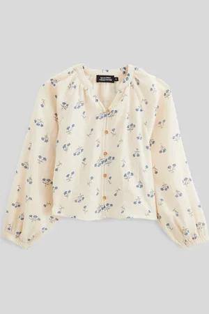 Monoprix Blouse imprimée en gaze de coton