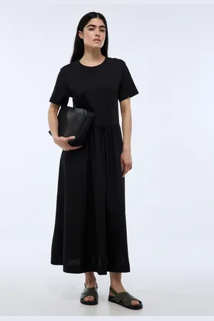 Monoprix Robe longue bi-matière unie