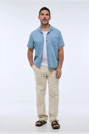 Monoprix Chemise manches courtes en coton chambray BIO GOTS
