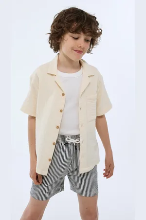 Monoprix Chemise manches courtes unie en gaze de coton BIO GOTS