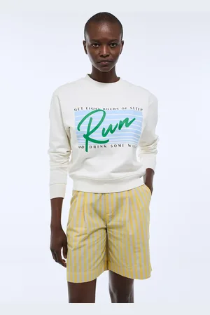 Monoprix Sweat à manches longues texte placé en coton BIO GOTS