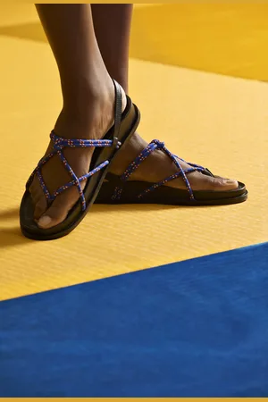 Monoprix Sandales corde et cuir
