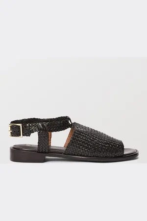 Monoprix Sandales tressées en cuir