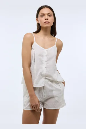Monoprix Pyjashort uni en coton plumetis bio GOTS