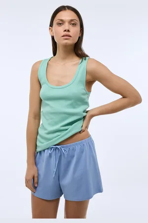 Monoprix Débardeur uni en coton bio GOTS côtelé