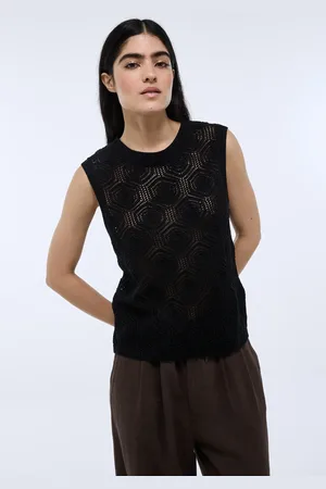 Monoprix Top en crochet sans manches