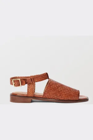 Monoprix Sandales tressées en cuir