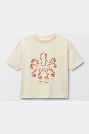 Monoprix T-shirt manches courtes imprimé en coton BIO GOTS