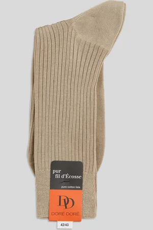 Doré Doré Paire de chaussettes en fil d