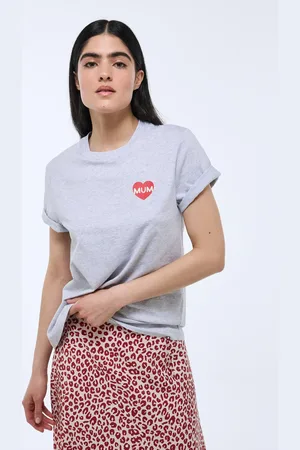 Monoprix T-shirt à manches courtes à message imprimé en coton BIO