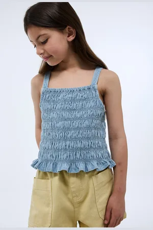 Monoprix Top smocké en jean