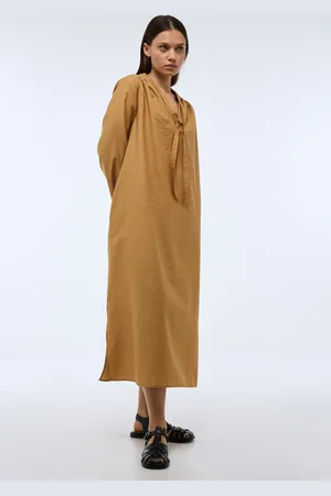 Monoprix Robe midi unie contenant du coton