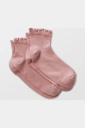 Monoprix Lot de 2 paires de socquettes à bord fantaisie en coton