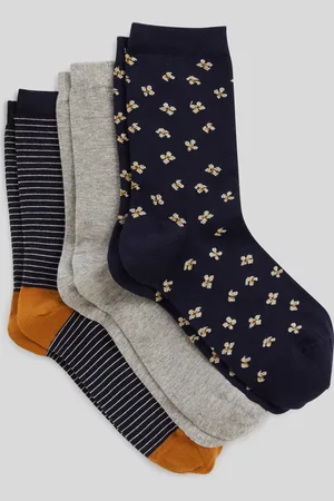 Monoprix Lot de 3 paires de chaussettes fantaisie à fleurs avec du lurex en coton
