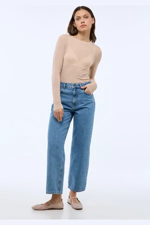 Monoprix Jean large en coton