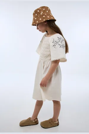 Monoprix Robe manches brodées en coton