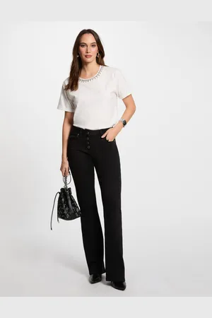 Morgan Pantalon bootcut boutonné femme