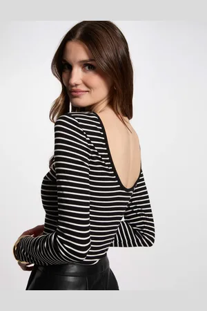 Morgan T-shirt manches longues rayé femme
