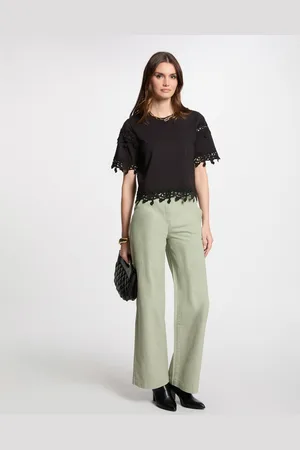 Morgan Jeans jambe large femme