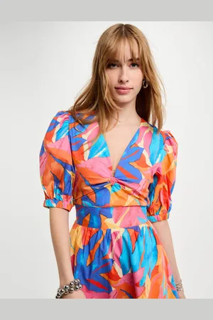 Morgan Robe courte évasée imprimée femme