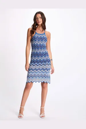 Morgan Robe tricot droite avec bijoux femme
