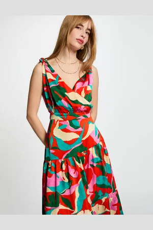 Morgan Robe longue droite imprimée femme