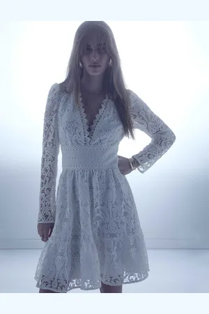 Morgan Robe courte évasée dentelle femme