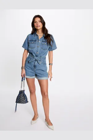 Morgan Combishort en jean femme