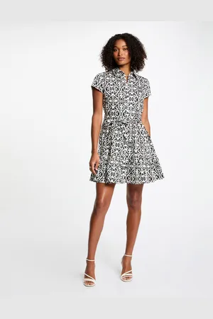 Morgan Robe courte trapèze imprimée femme