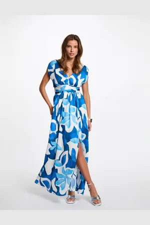 Morgan Robe longue droite imprimée femme