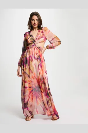 Morgan Robe longue droite imprimée femme