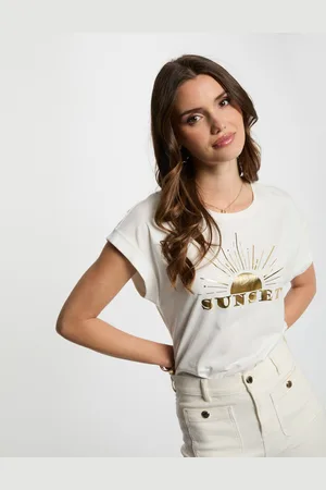 Morgan T-shirt à inscription femme