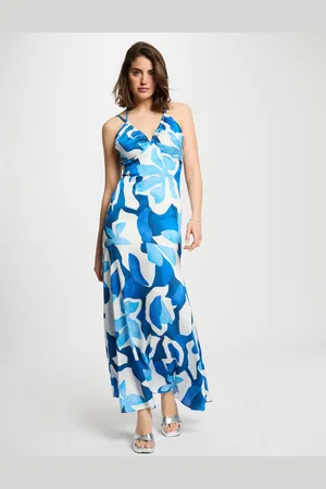 Morgan Robe longue droite imprimée femme