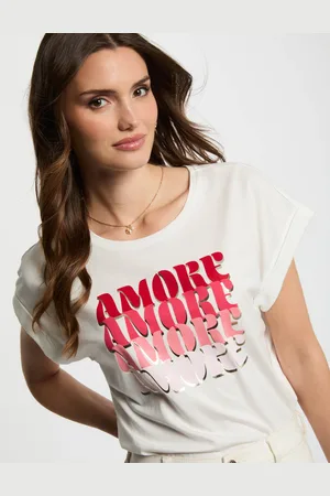 Morgan T-shirt à inscription femme