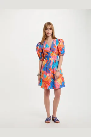 Morgan Robe courte évasée imprimée femme