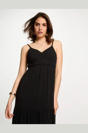Morgan Robe longue fluide broderie femme