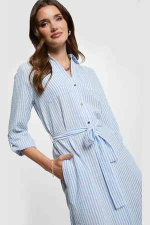 Morgan Robe droite rayée femme