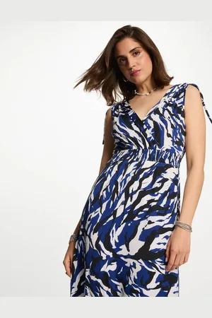 Morgan Robe longue droite imprimée femme