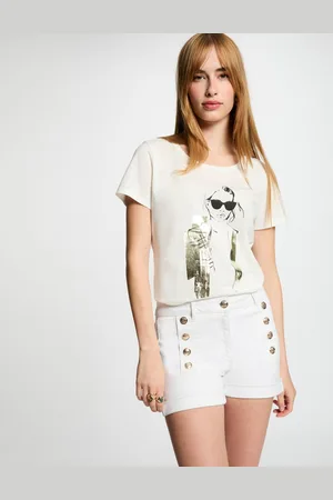 Morgan Short en jean boutons femme