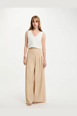 Morgan Pantalon large à pinces femme