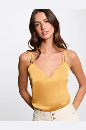 Morgan Top satin à bretelles femme