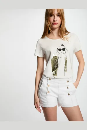 Morgan Short en jean boutons femme