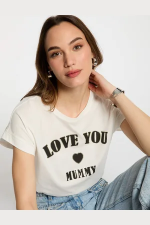 Morgan T-shirt à inscription femme