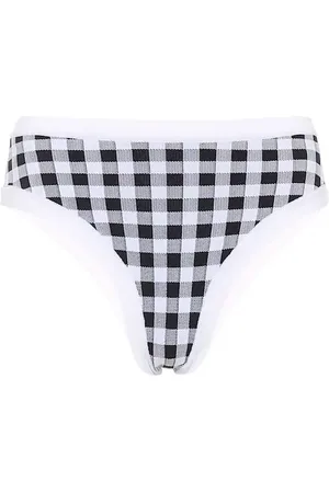 Tropic of C Culotte de bikini La Plage en jacquard à carreaux