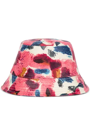 Isabel Marant Chapeau bob Haley en cuir à fleurs