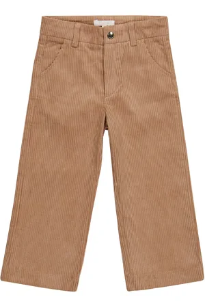 Chloé Chloé Kids Pantalon droit en velours côtelé en coton extensible